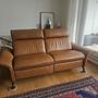 2,5-Sitzer Sofa Leder Braun 1