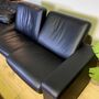 Arion Leather Sofa Black 2