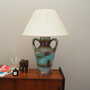 Vintage ceramic lamp, multicolored, 1970s 1