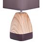 Table lamp Dorian Cotton fabric Ceramic Brown 2