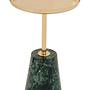 Avola Round Side Table Marble Iron Gold 1