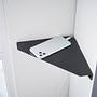 Wandregal Tower Corner Stahl Schwarz 3