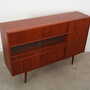 Vintage Highboard Teakholz Braun 1970er Jahre 7