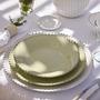 Soup Plate Pearl Set of 6 Ceramic Pistachio Green 2