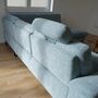 Sofa Récamiere Rechts Textil Metall Blau 5