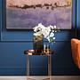 Allure Runder Beistelltisch Spiegelglas Gold 0