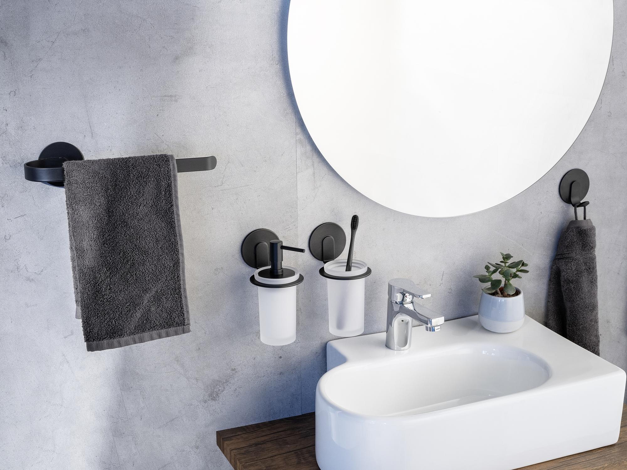  Bivio Typ A Handtuchhalter Aluminium Schwarz 2