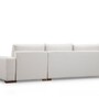 Sofa Récamiere Rechts Polyester Holz Weiß 5