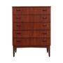 Chest of drawers Teak Brown 1970s 0