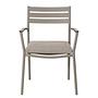 Gartenstuhl Evins 2er Set Aluminium Grau 3