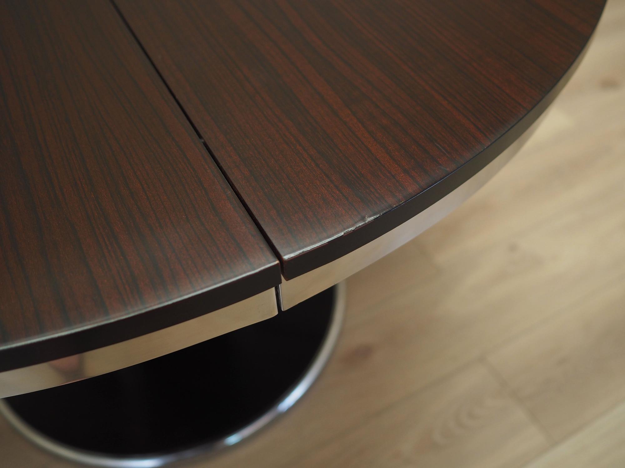 Runder Esstisch 1970er Jahre 121cm 5