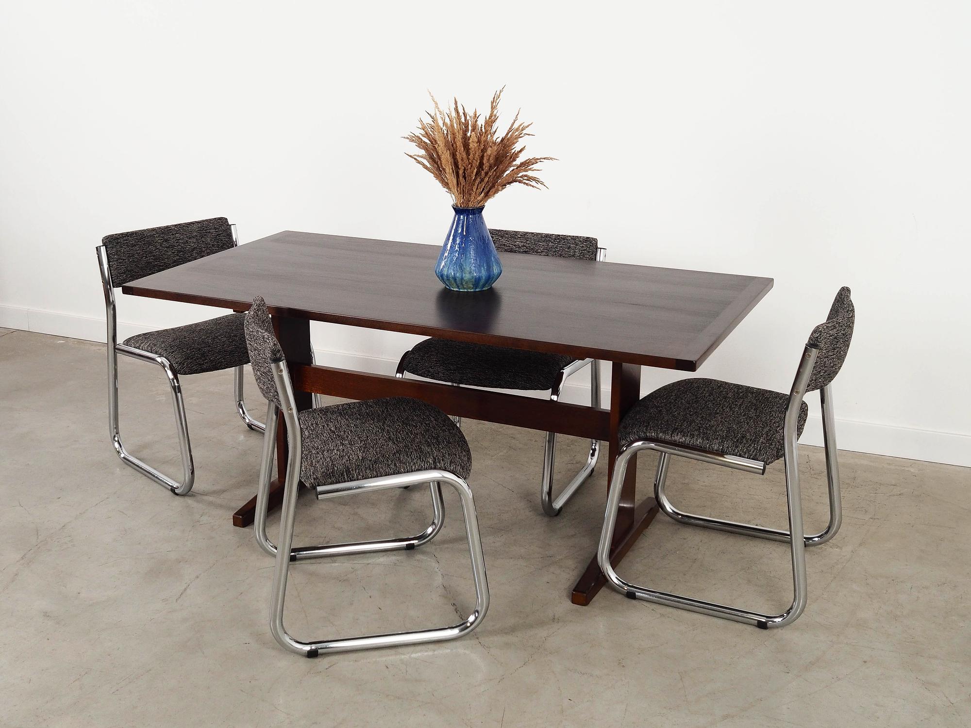 Tisch Eichenholz Optik 1970er Jahre 1