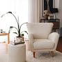 Teddy Armchair Textile White 0