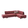 Manama Corner Sofa Bed Right - Claret Red 5