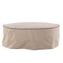 Vindö Ottoman Brown Linen ⌀101cm 4