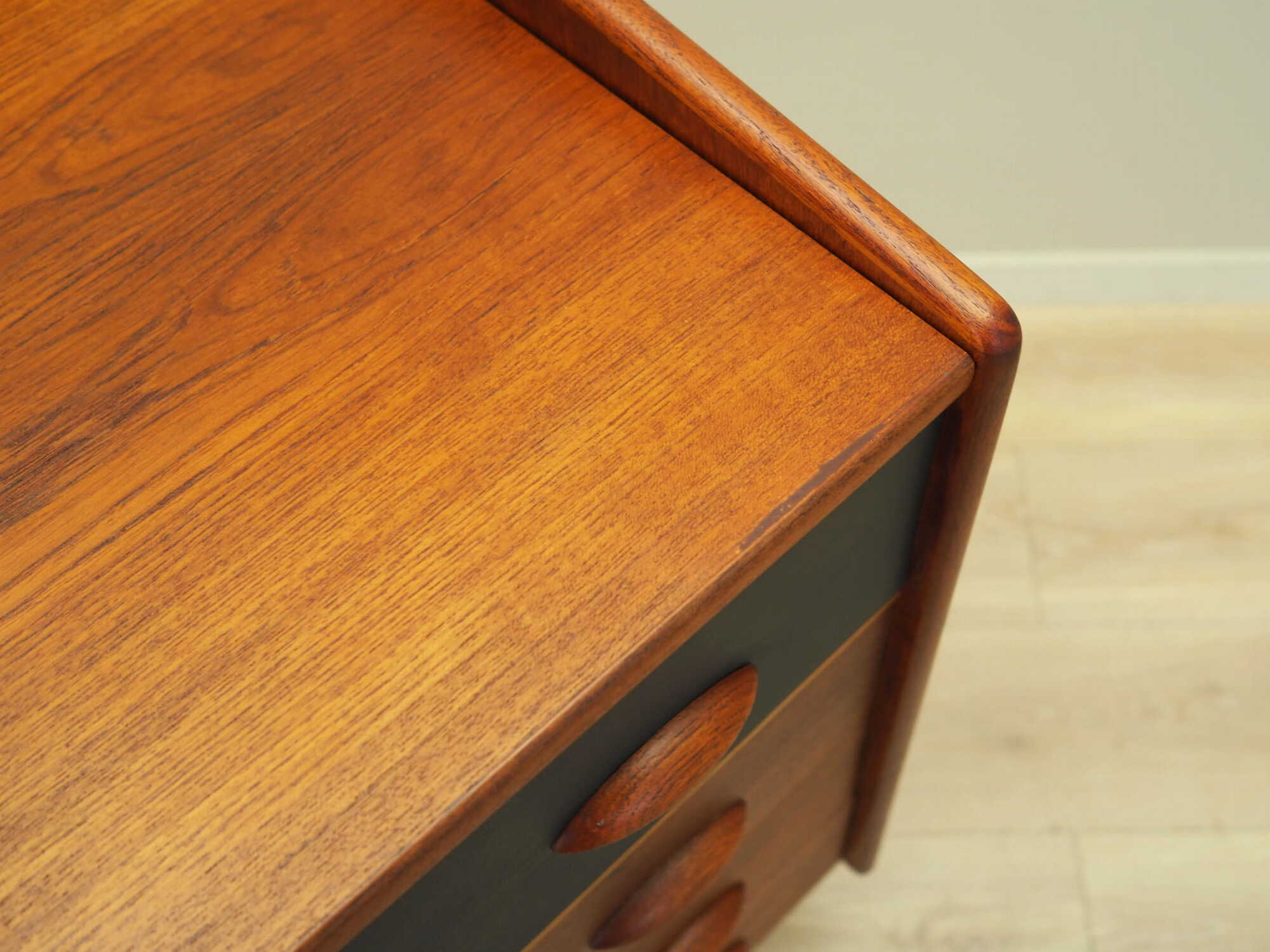 Vintage Chest of Drawers Teak Wood Brown 1970s 8