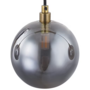 Pendant lamp 3-light smoky glass iron 2