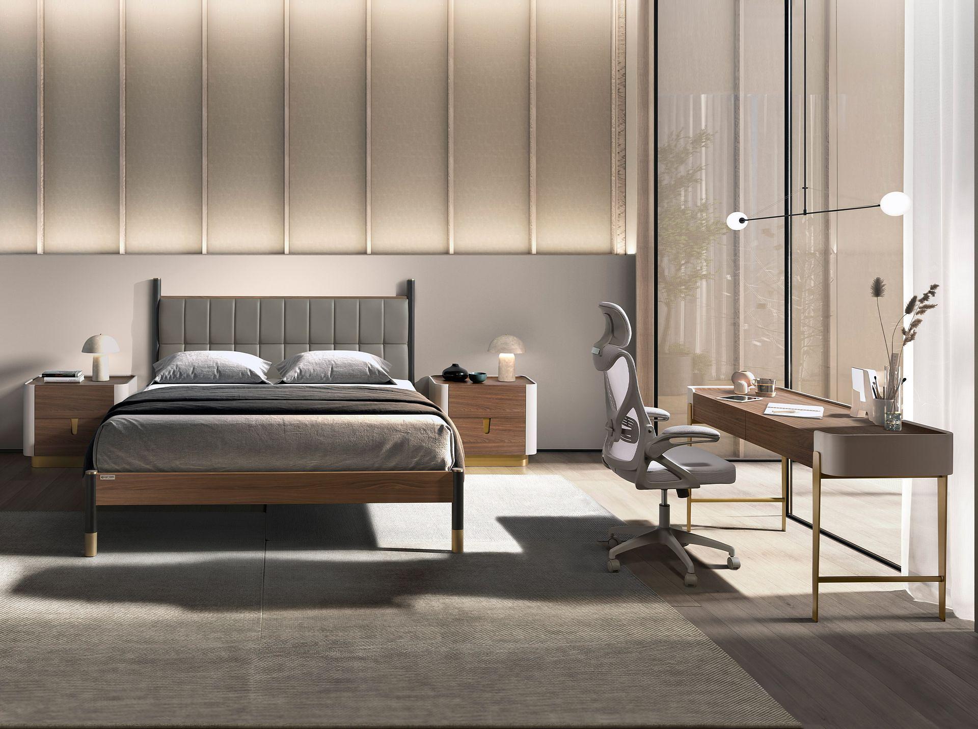 Drehbarer Bürostuhl Textil Grau 3