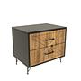 Felicita Bedside Table Wood Veneer Anthracite 0