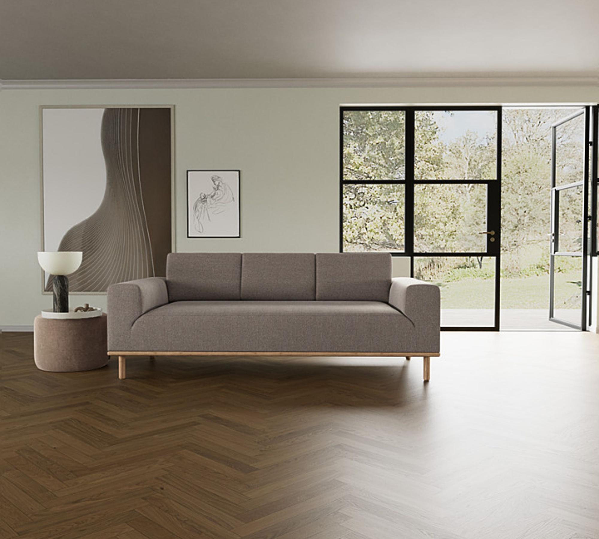 Vilmar Sofa 3-Sitzer Agnes Brown 2