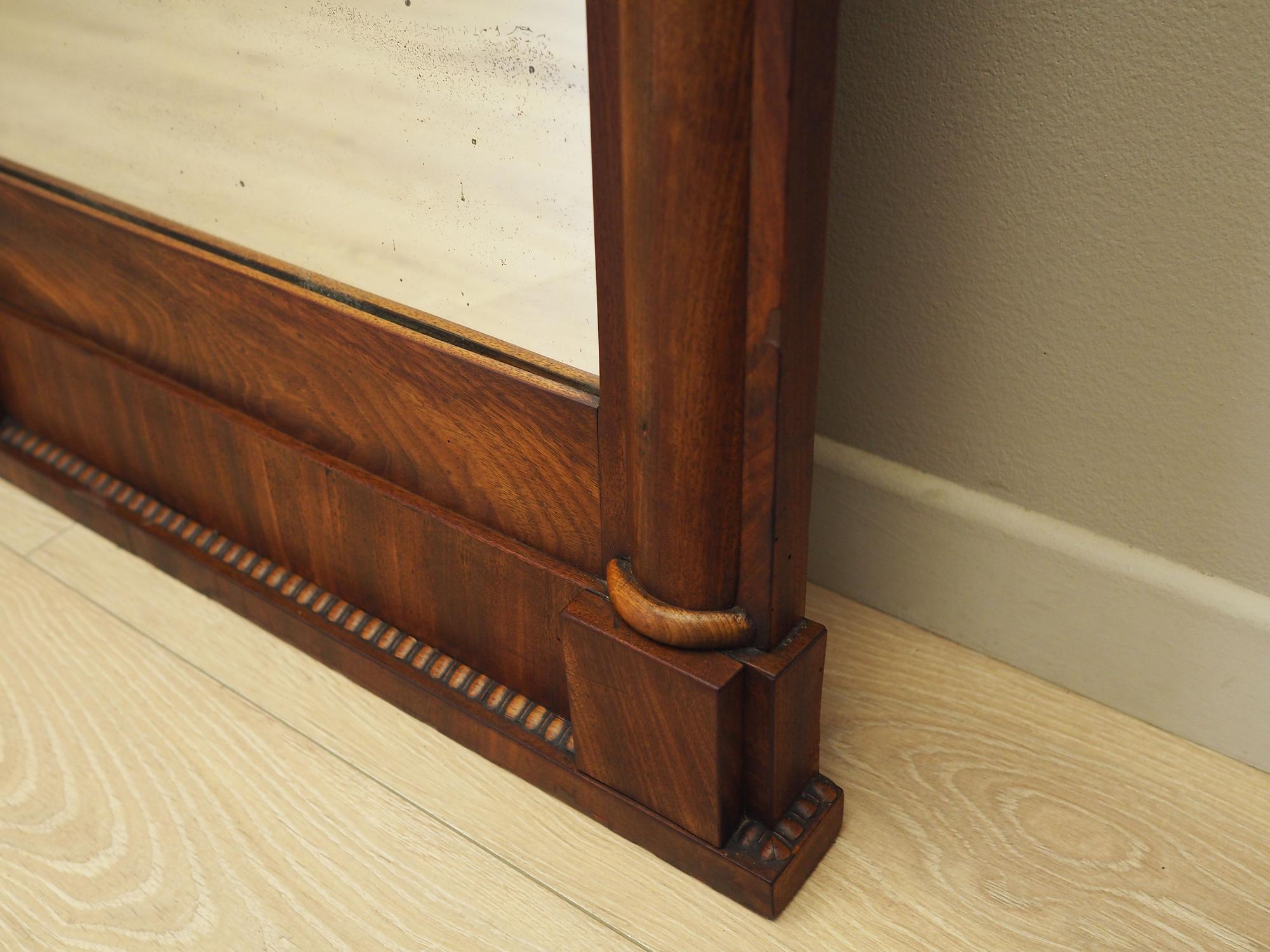 Mirror with wooden frame 1970s 10