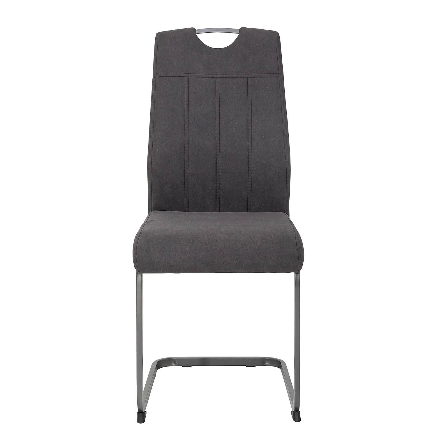 Dining chair Cotulla set of 4 metal black anthracite 4