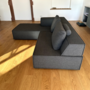 Trio Schlafsofa Textil Grau 2