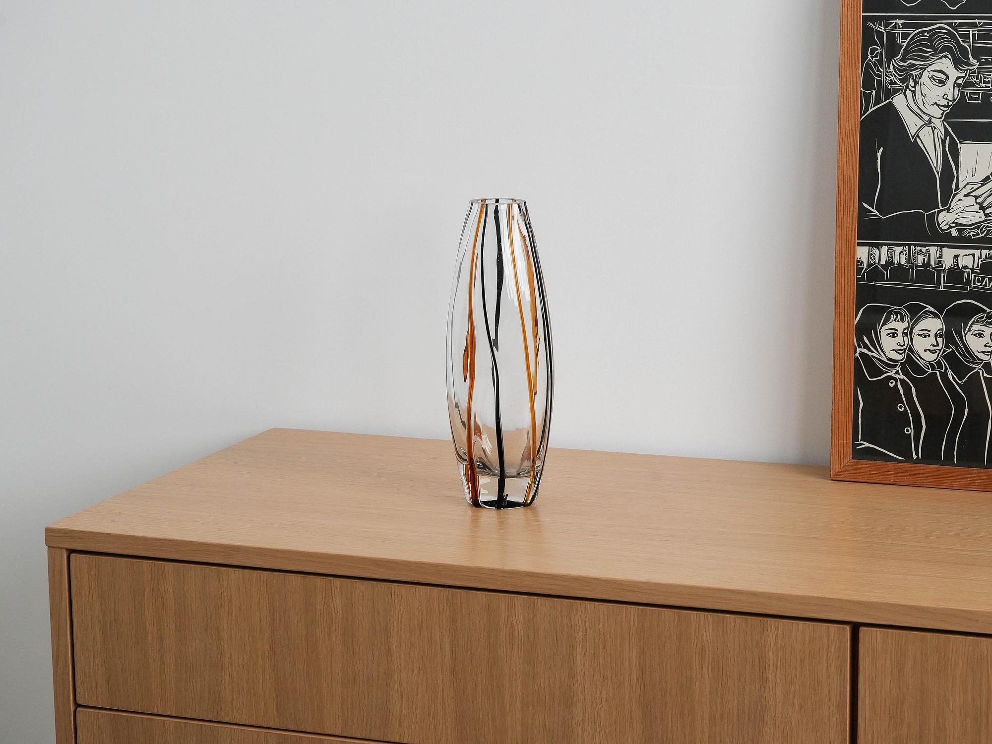 Glass carafe Transparent 1970s 1