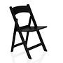2x Travano Garden Chair Plastic Black 3