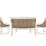 Tina Sofa-Set Polyrattan Stahl Cream 6