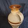 Vintage Keramik Vasen Creme Braun 4