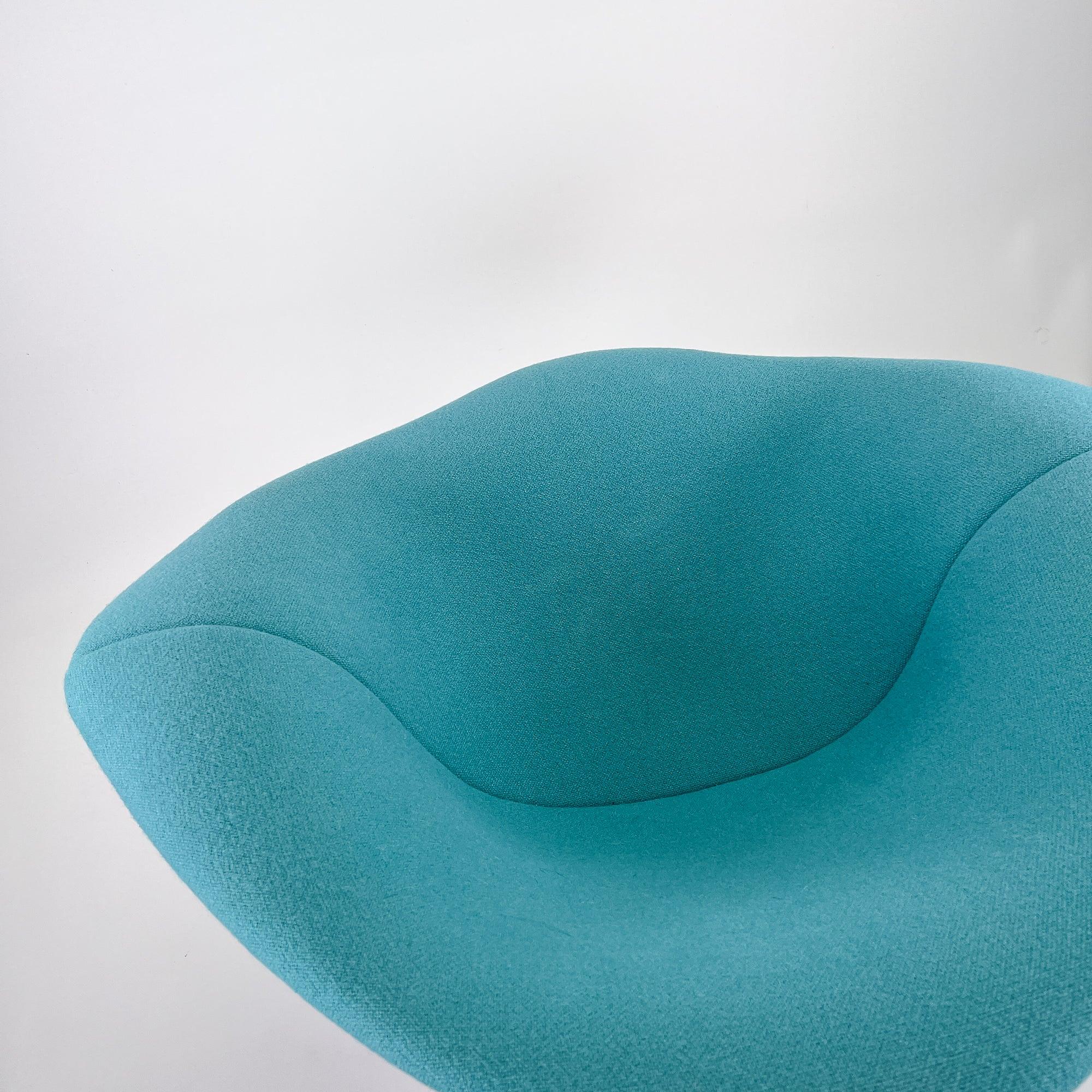 Diamond Chair Metall Textil Weiß Türkis 5