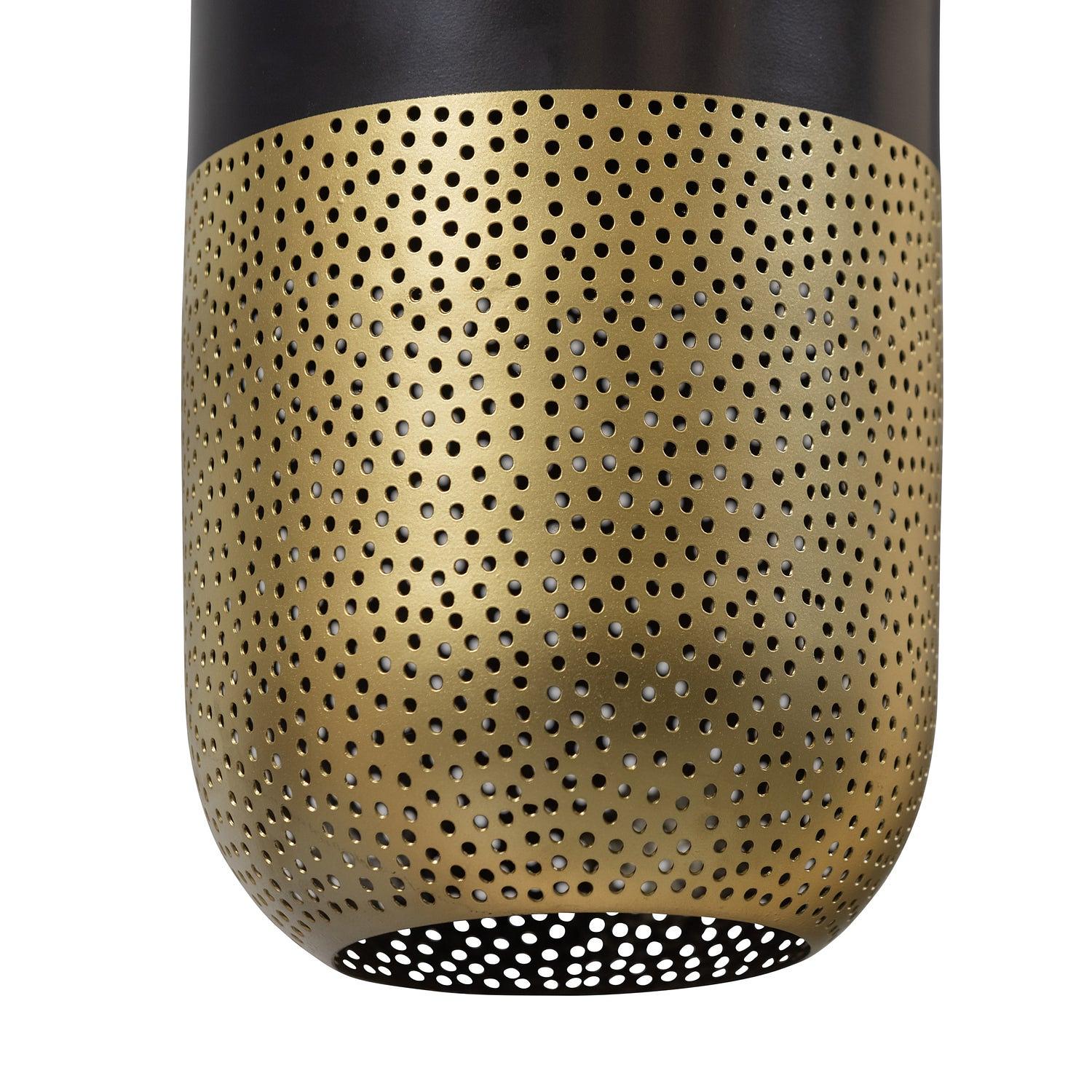 Tirsa Hängelampe Metall Schwarz Gold 3