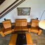 Arion 4-Sitzer Sofa mit Hocker Leder 5