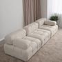 Doblo Modular Sofa 3-Seater Cream Bouclé 3