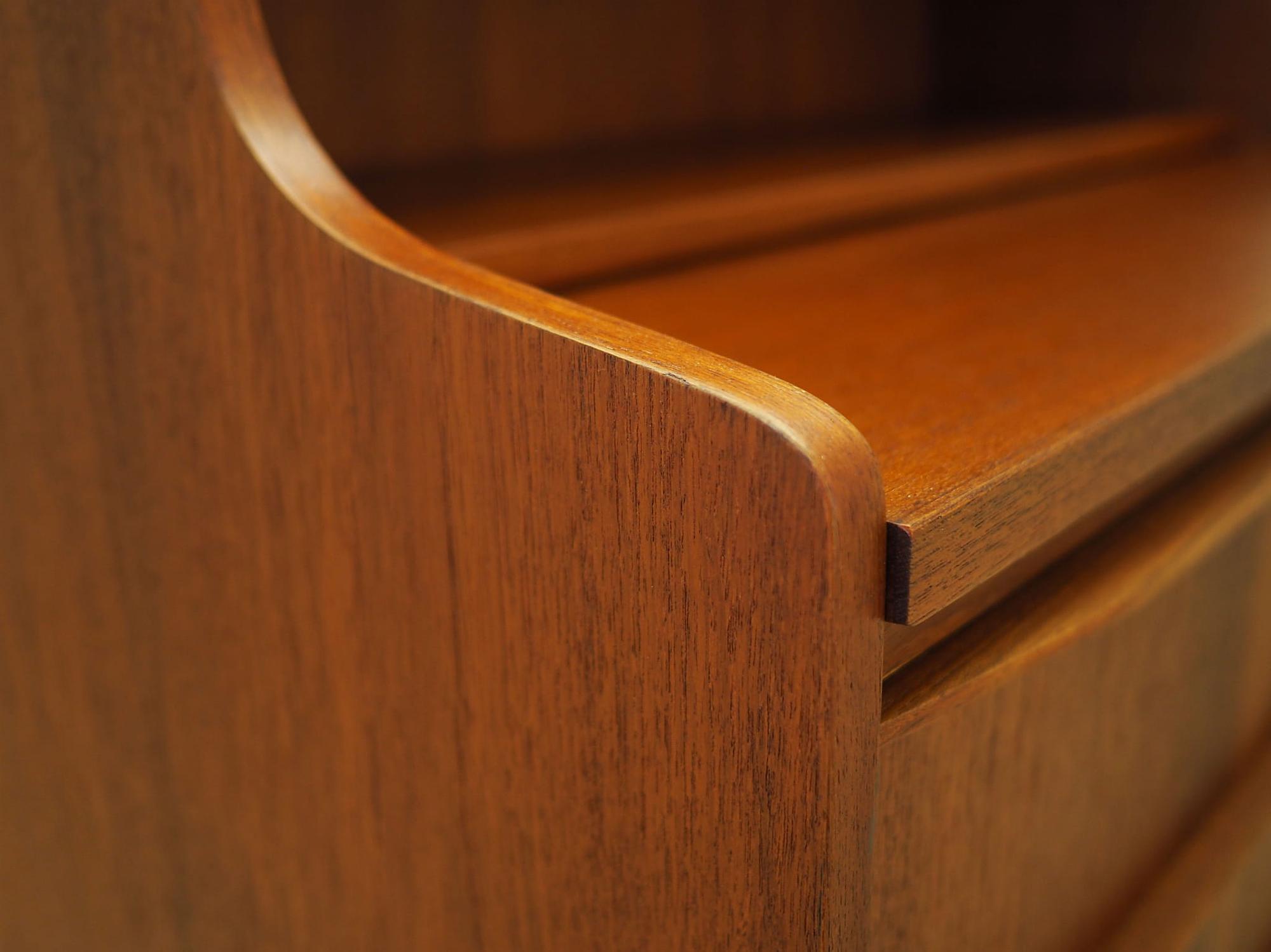 Vintage Sekretär Teakholz Braun 1970er Jahre 12