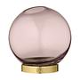 Globe Vase Glass Pink 0