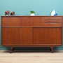 Vintage Highboard Teakholz Braun 1960er Jahre 1