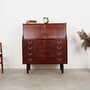 Secretaire in mogano anni '70 1