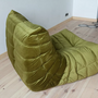Togo Armchair Velvet Olive Green 5