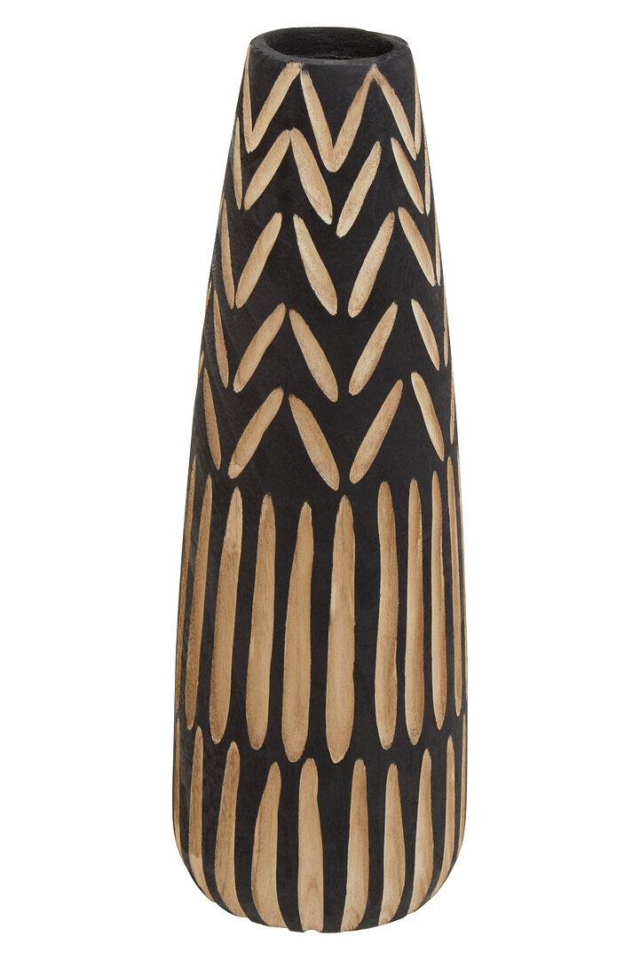 Arlo Large Vase Wood Black Brown 1