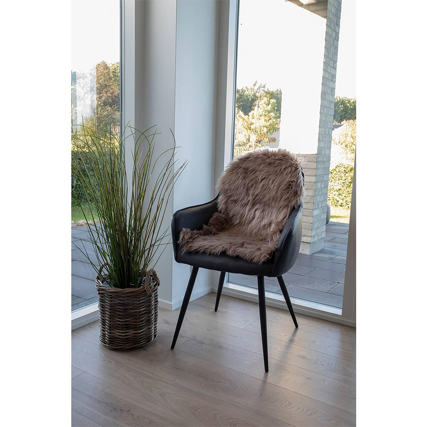 Lambskin Fur Rug Light Brown 4