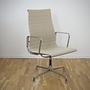 Aluminium Chair EA 112 Drehbar Hopsack Beige 6