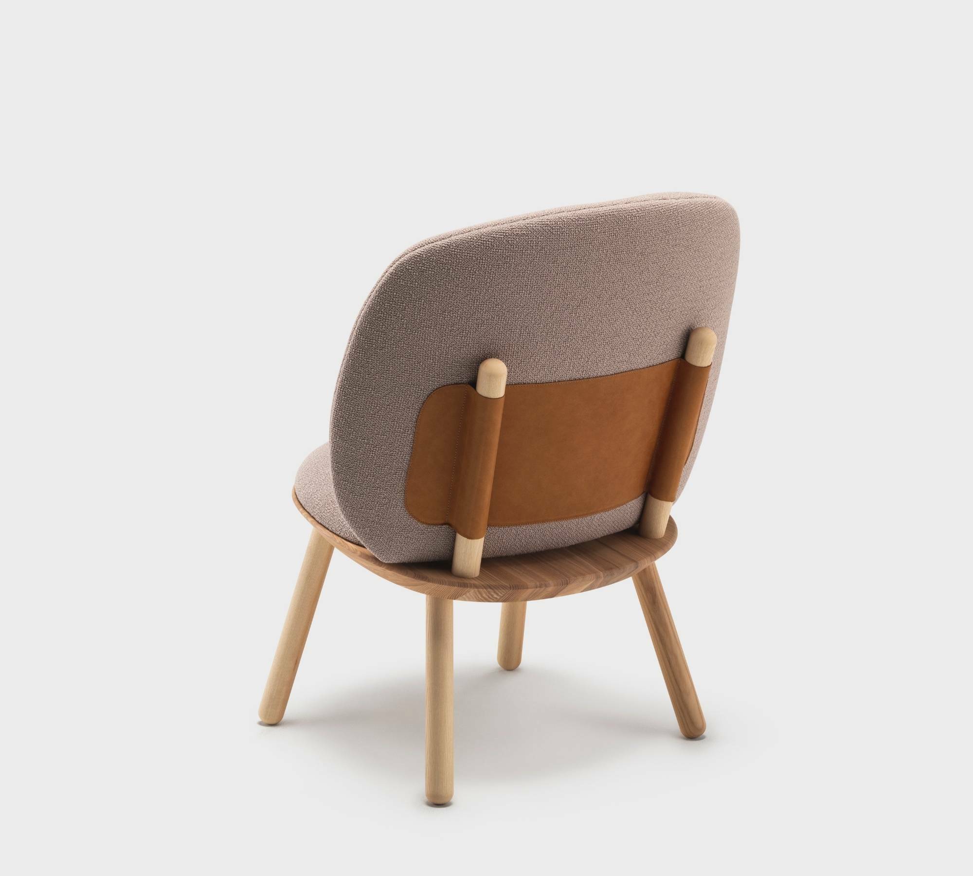 Naïve Armchair Ash wood Fabric Taupe 5