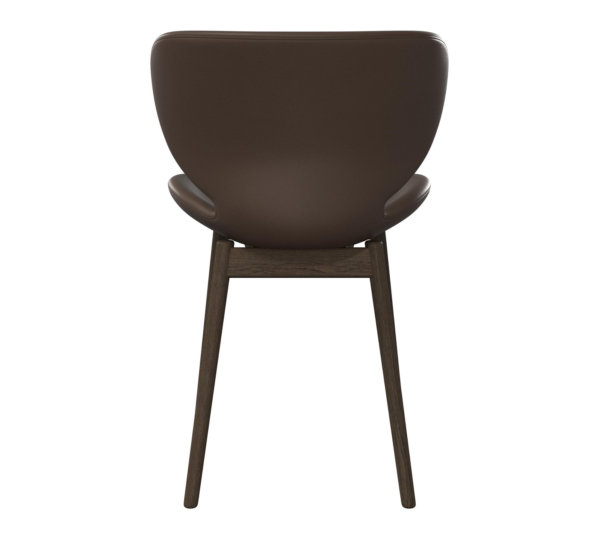 Hamilton Dining Chair Leather Oak Wood Brown 2