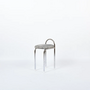 Eron Werzalit Hocker Metall Textil Grau 0