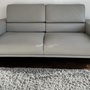 Presence Sofa Leder Metall Grau 3