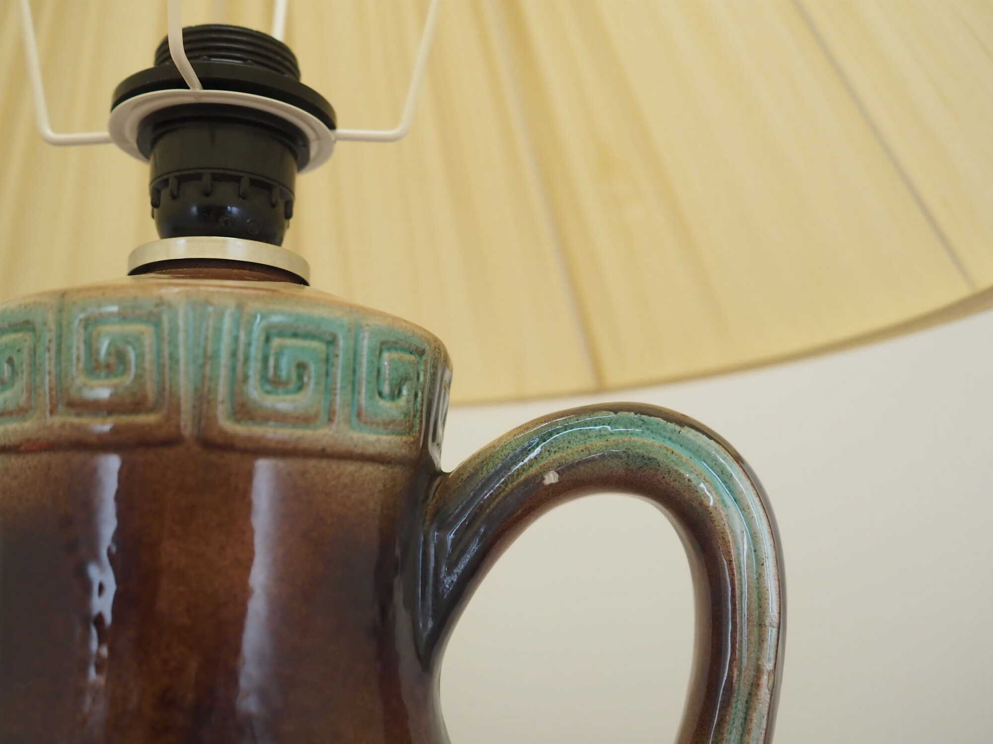 Vintage ceramic lamp, multicolored, 1970s 5