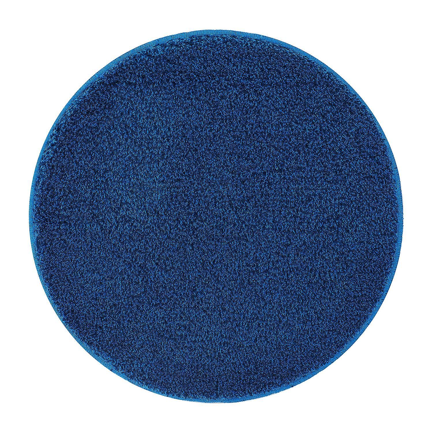 Relax Badteppich Rund Blau 100 x 100 cm 3