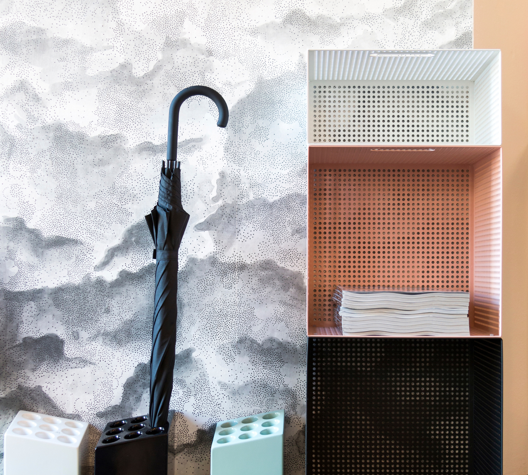 2x Variations Wallpaper Cloud motif 3